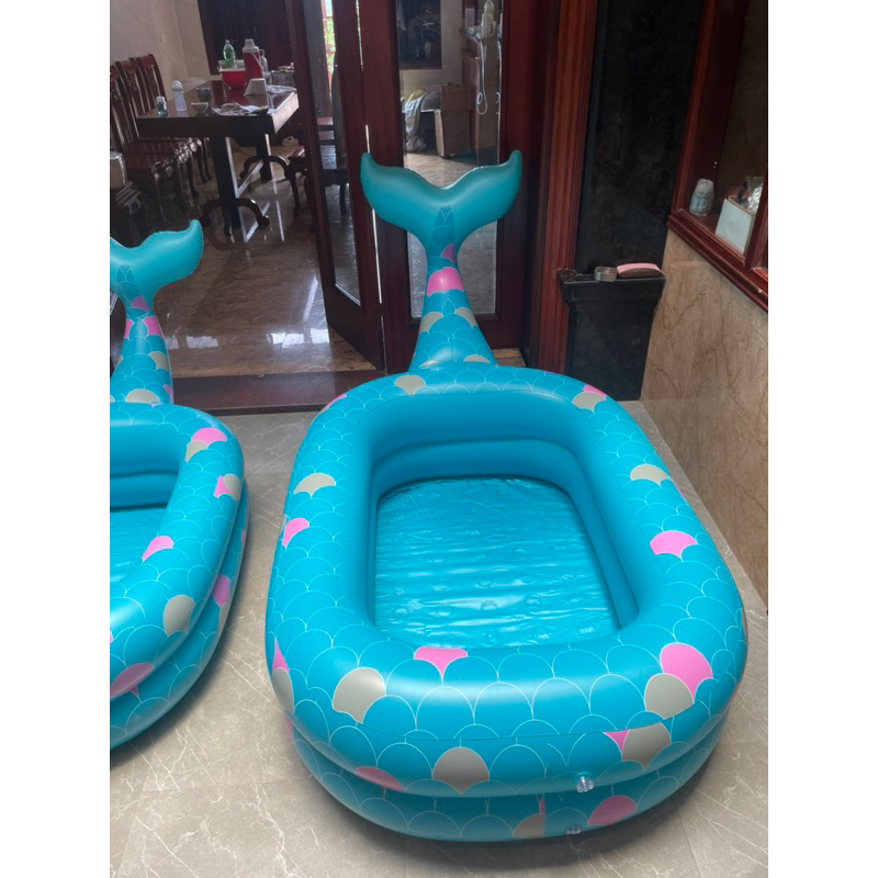 BỂ BƠI TIÊN CÁ ĐÁNG YÊU Loại PVC cao cấp an toàn cho trẻ nhỏ