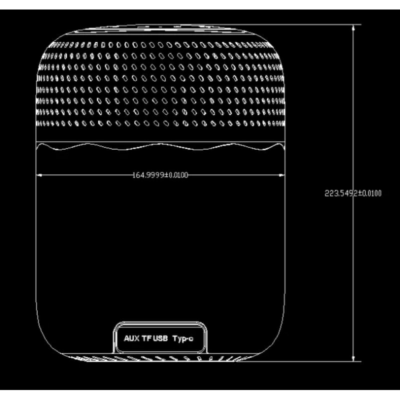 Loa bluetooth siêu trầm 360 độ SODLK T100