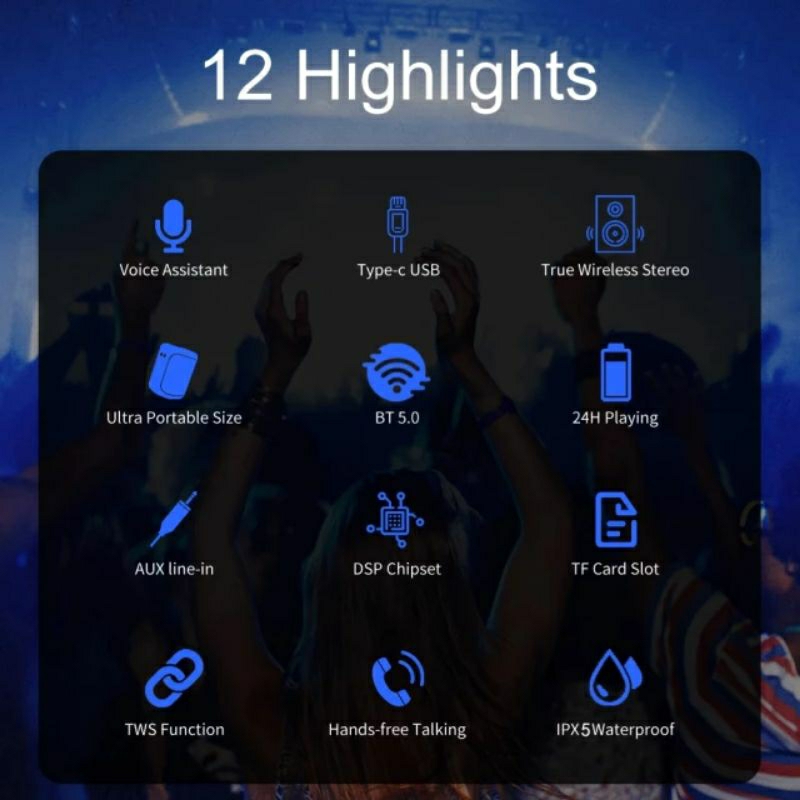 Loa bluetooth siêu trầm 360 độ SODLK T100