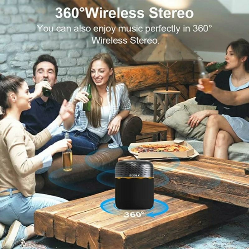 Loa bluetooth siêu trầm 360 độ SODLK T100