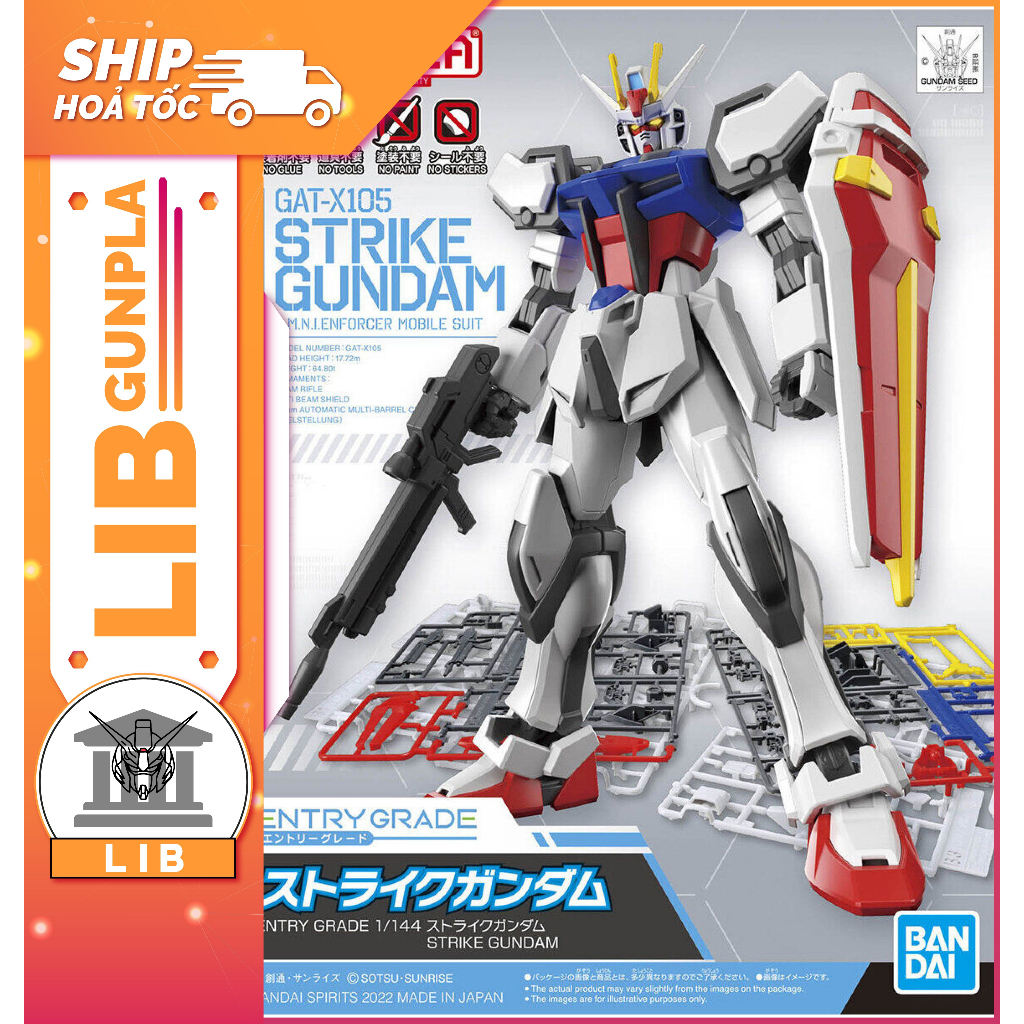 Mô hình lắp ráp Bandai EG Entry Grade Strike Gundam