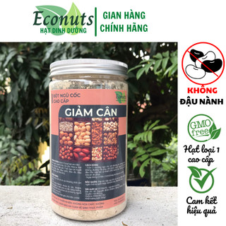 Bột ngũ cốc giảm cân ăn kiêng 15 loại hạt không đậu nành ECONUTS, 100% hữu cơ, ăn sáng tiện lợi