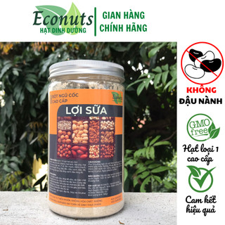 Bột ngũ cốc lợi sữa không đậu nành ECONUTS 19 loại hạt dinh dưỡng hữu cơ cho bà bầu và mẹ cho con bú