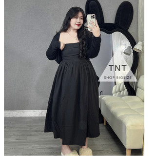 ĐẦM C-U-P NGỰC DÁNG DÀI  [TNT SHOP BIGSIZE 60KG 90KG]