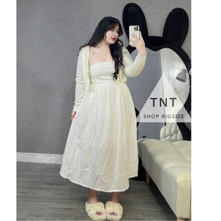 ĐẦM C-U-P NGỰC DÁNG DÀI  [TNT SHOP BIGSIZE 60KG 90KG]
