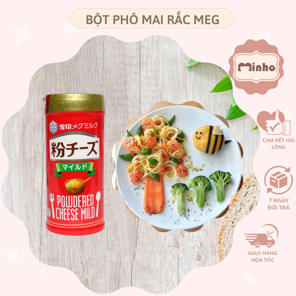 Bột phô mai rắc Meg 50g Nhật Bản Thơm Ngon Cho Bé 7m+ kích thích vị giác của bé Dollar Minho