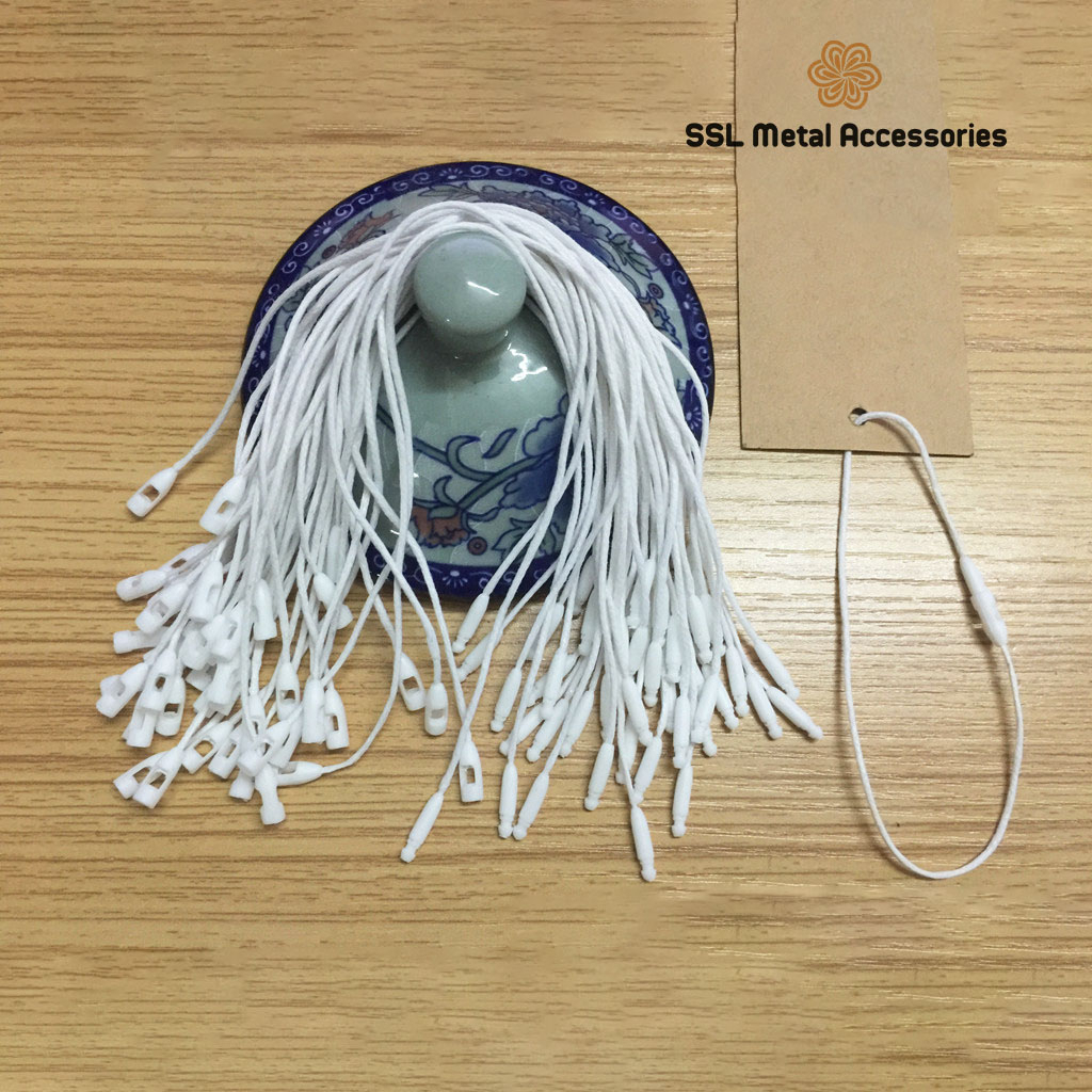 100 Dây tag treo nhãn mác sợi cotton thời trang mớ cho quần áo, hàng dệt gia dụng, hàng may mặc A#