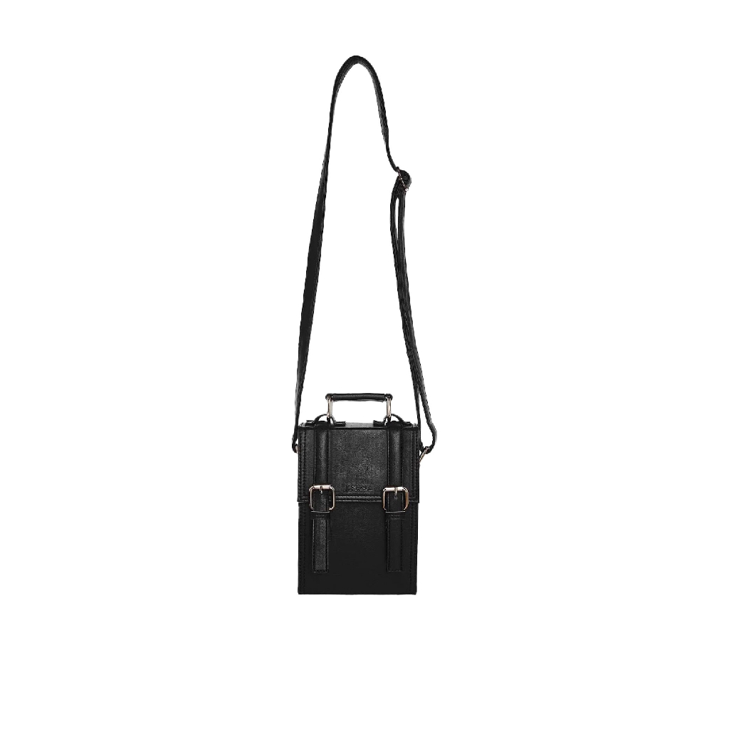 KSOUL Túi Đeo Chéo Old School Pouch Bag Màu Đen Da PU