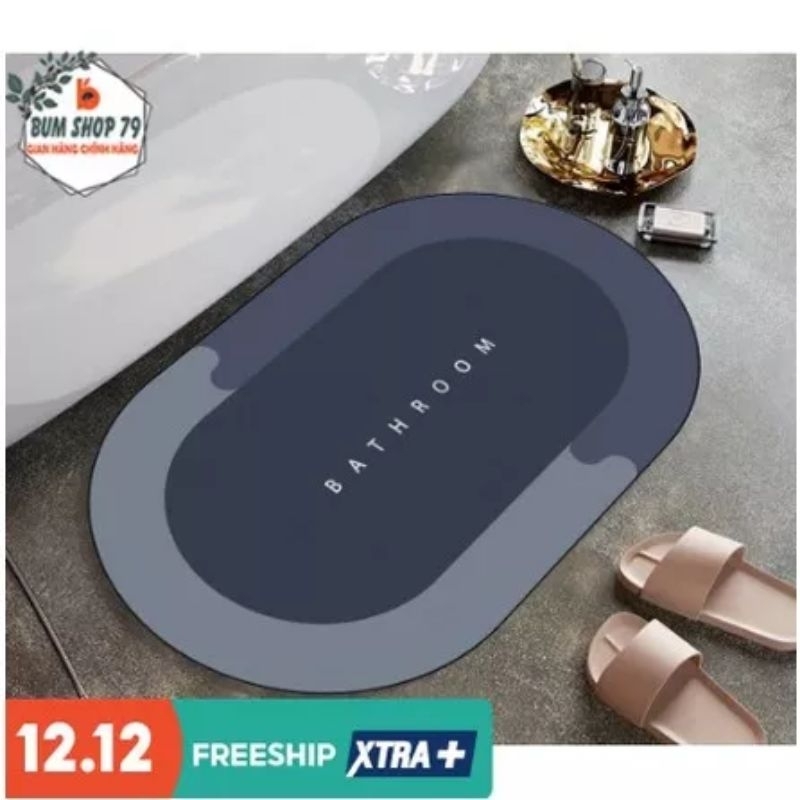 THẢM LÓT CHÂN OVAL NHÀ TẤM CHỐNG TRƯỢT ( LOẠI SILICON )