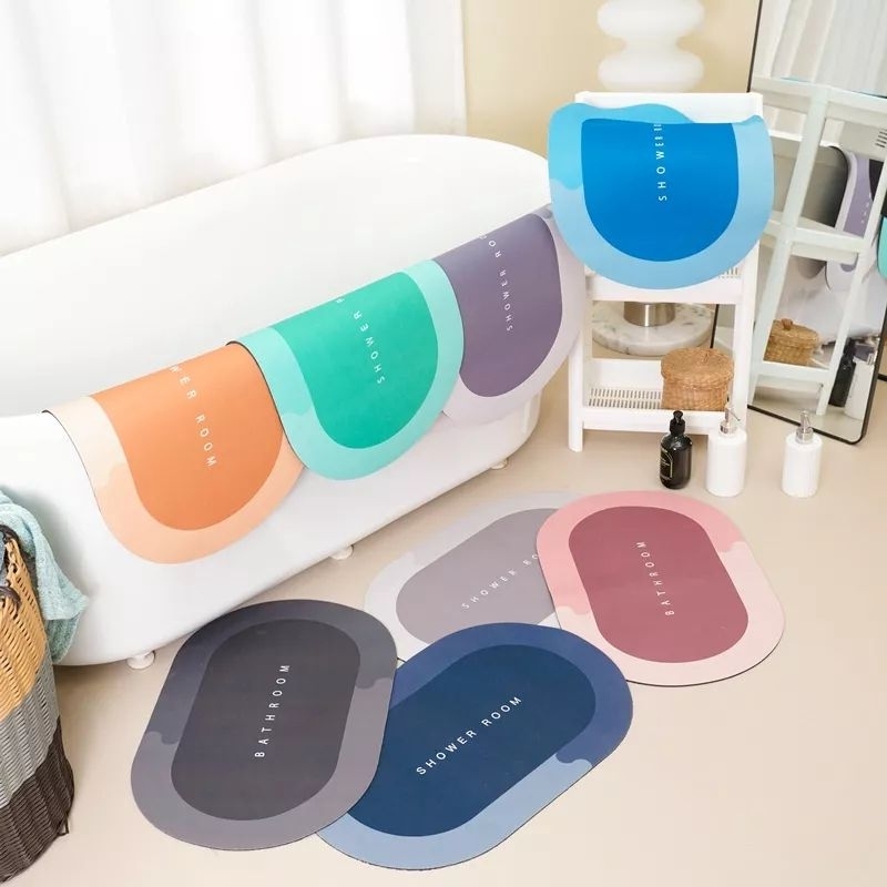 THẢM LÓT CHÂN OVAL NHÀ TẤM CHỐNG TRƯỢT ( LOẠI SILICON )