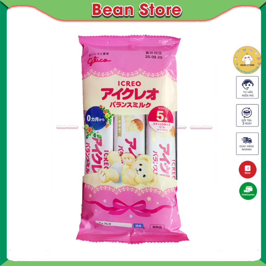 Sữa Glico 0-1 gói lẻ cho phát triển toàn diện 12,7g x 5 gói