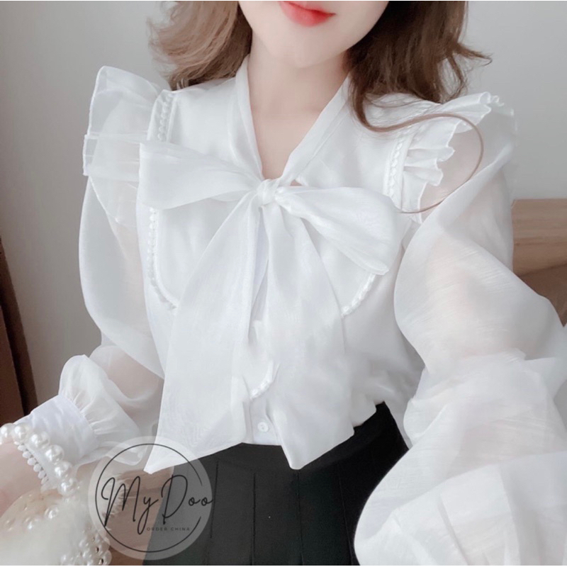 Áo sơ mi áo kiểu trắng gửi ngẫu nhiên thanh lý độ mới siêu cao