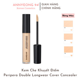  Kem Che Khuyết Điểm Peripera Double Longwear Cover Concealer Màu Mới 
