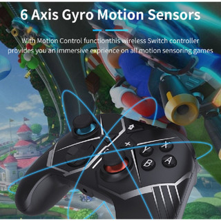 Tay cầm chơi game không dây bluetooth TS101 dùng cho N-Switch / Switch / PC / iOS / Android