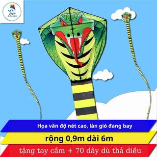 Diều rắn đuôi dài tặng kèm 70m dây mẫu diều khổng lồ diều độc lạ diều thả công viên cho bé