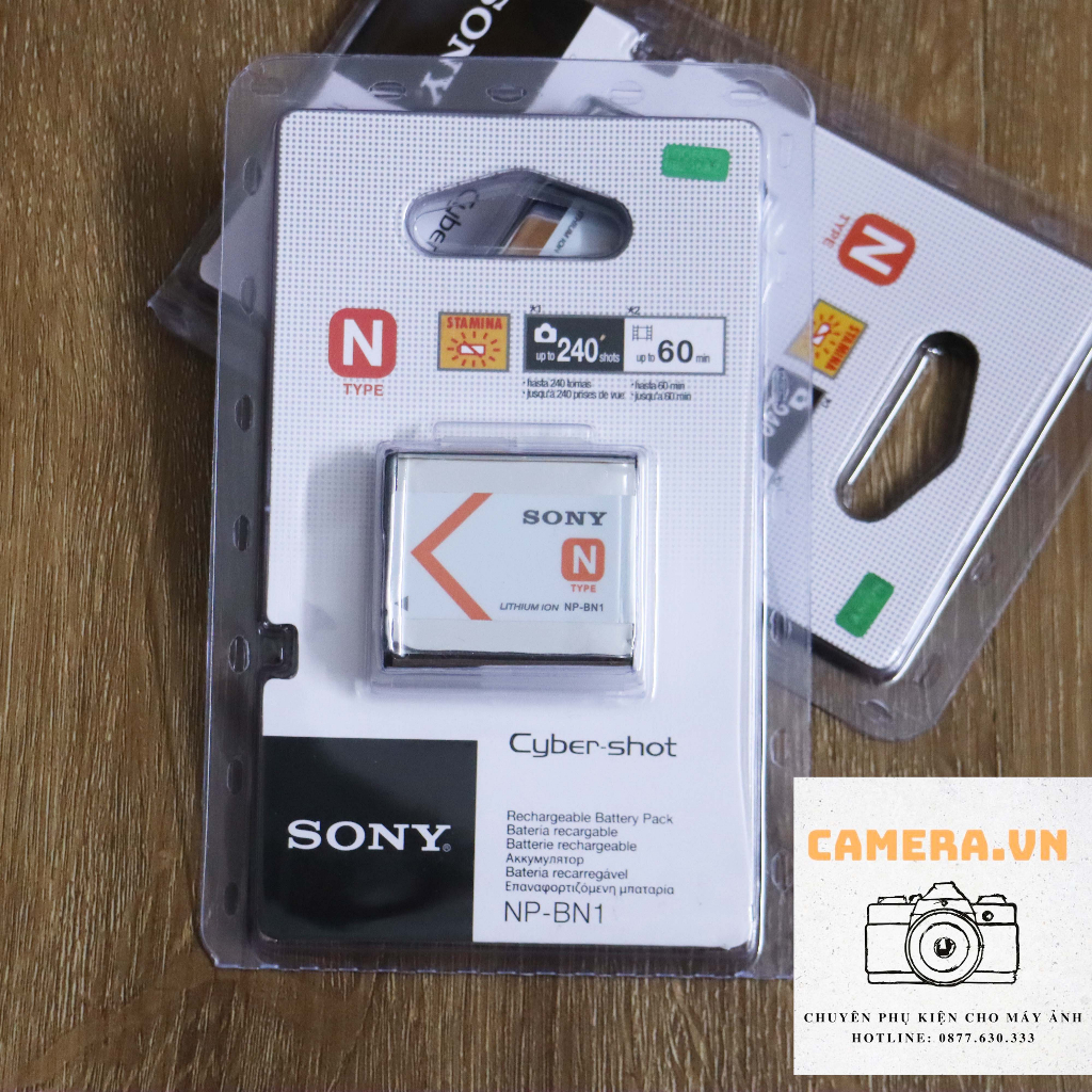 PIN máy ảnh for Sony NP-BN1, Dung lượng cao
