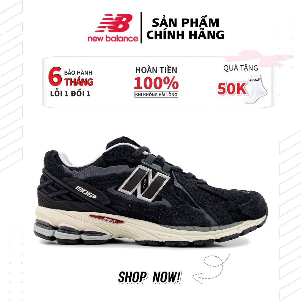 New balance 1906 black giày chính hãng nam&nữ