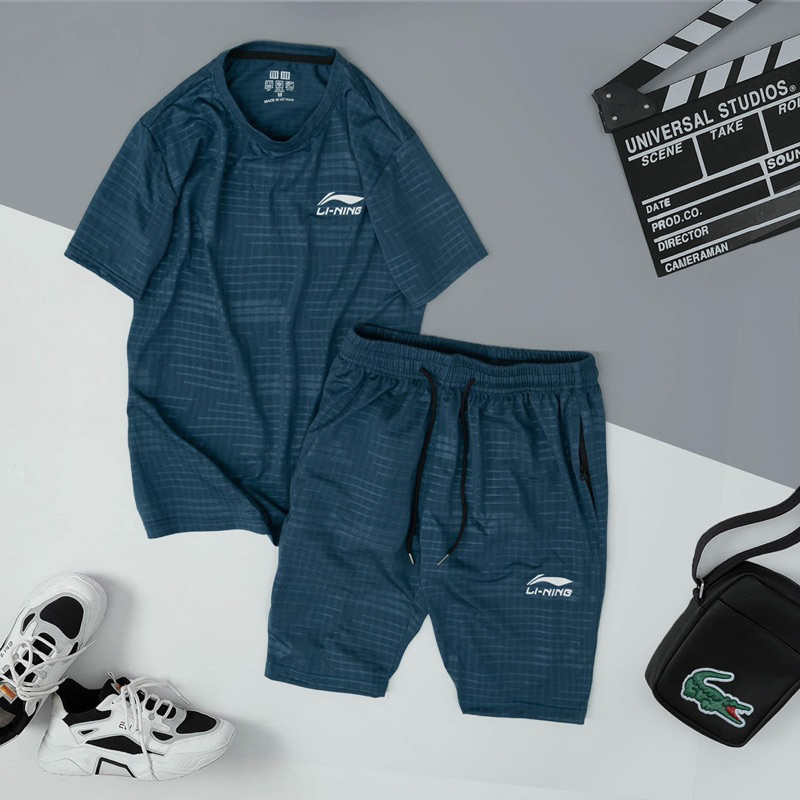 Bộ quần áo nam mẫu mới chất thun lạnh lỗ kim thoáng mát B35