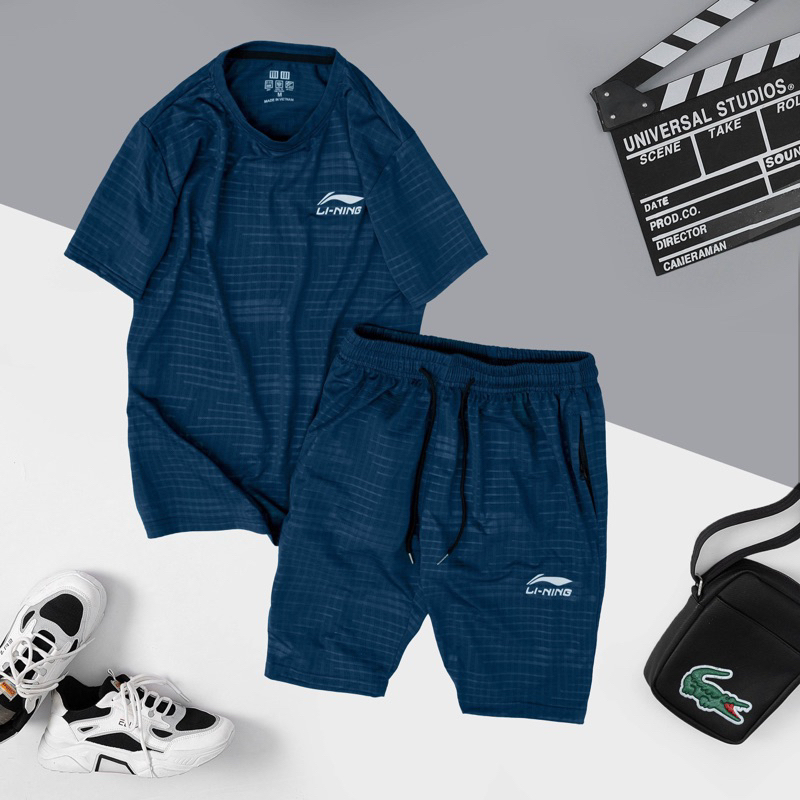 Bộ quần áo nam mẫu mới chất thun lạnh lỗ kim thoáng mát B35