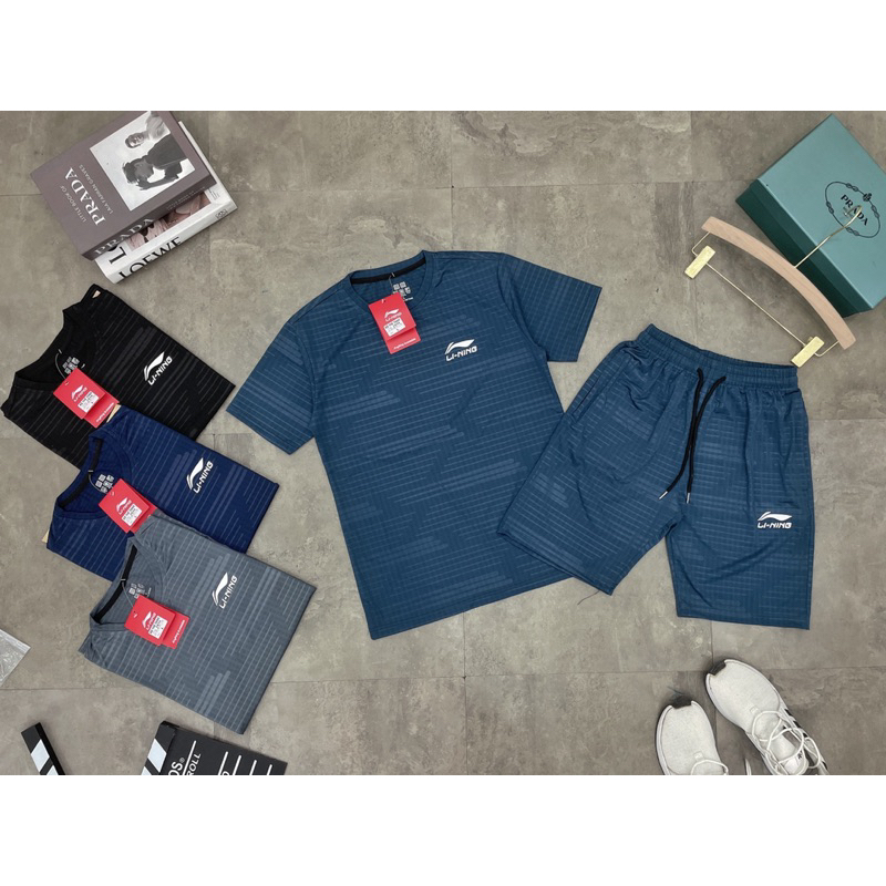 Bộ quần áo nam mẫu mới chất thun lạnh lỗ kim thoáng mát B35