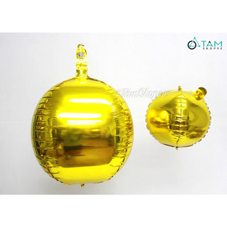 Bong bóng kiếng quả cầu vàng gold 4d bbk-qc-01