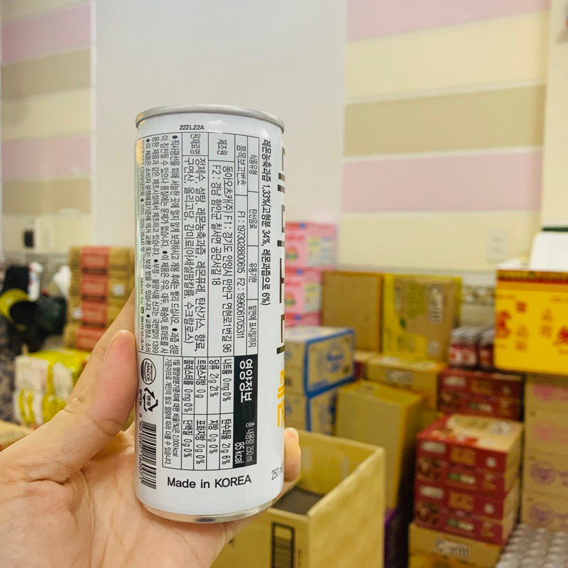 Demi Soda-Hàn quốc 3 vị Táo - đào - chanh lon 250ml * 30 lon / thùng