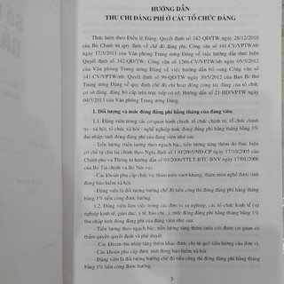 Sách - Sổ thu nộp Đảng phí