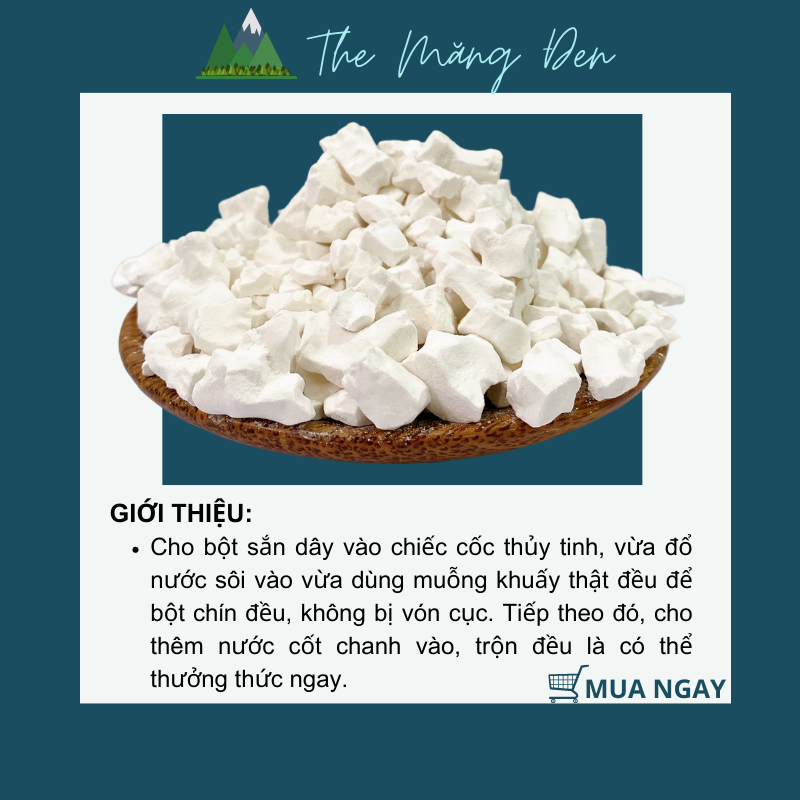 Bột Sắn Dây Nguyên Chất 250g Đặc Sản Măng Đen Kon Tum