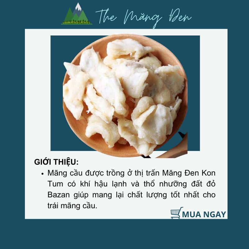 Mãng Cầu Sấy Dẻo Không Đường 250g Đặc Sản Măng Đen Kon Tum