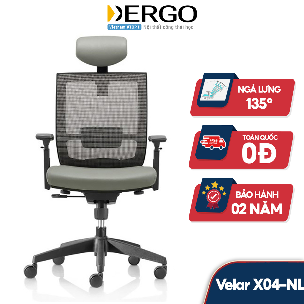Ghế Văn Phòng Công Thái Học Ergonomic Office Chair Velar X04-NL