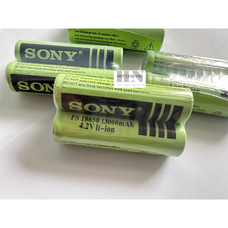 PIN Sạc / Li-on 4.2V SONY FS18650 - PANASONIC NRC18650- NRC18650A- IRC18650 6800mAh-4200mAh-2600mAh)