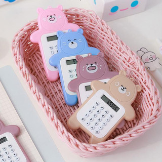 ✍máy tính mini gấu bỏ túi dễ thương