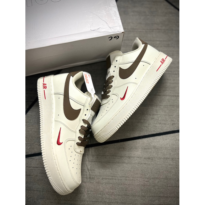 Giày AF1 Trắng Nâu – Air Force 1 White Brown.