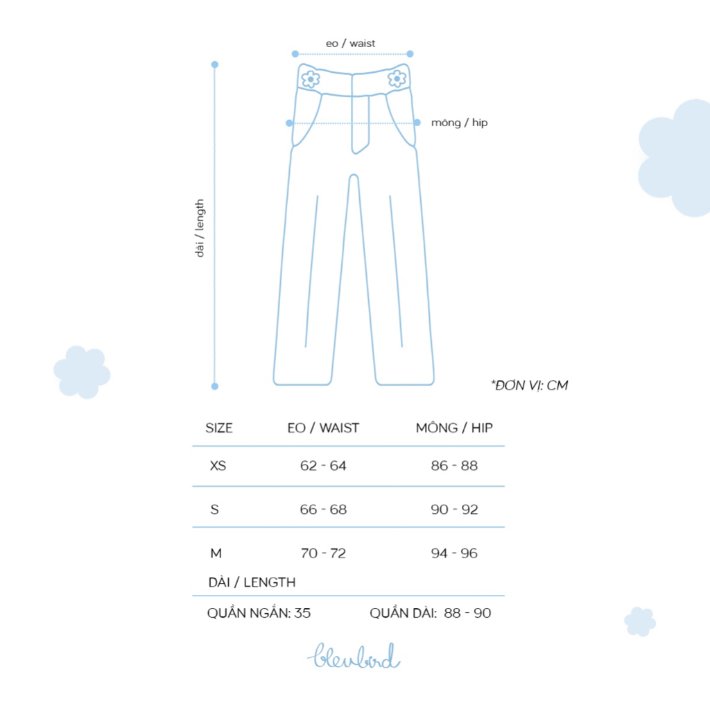 BLEUBIRD Quần jeans ống suông Klein Jeans