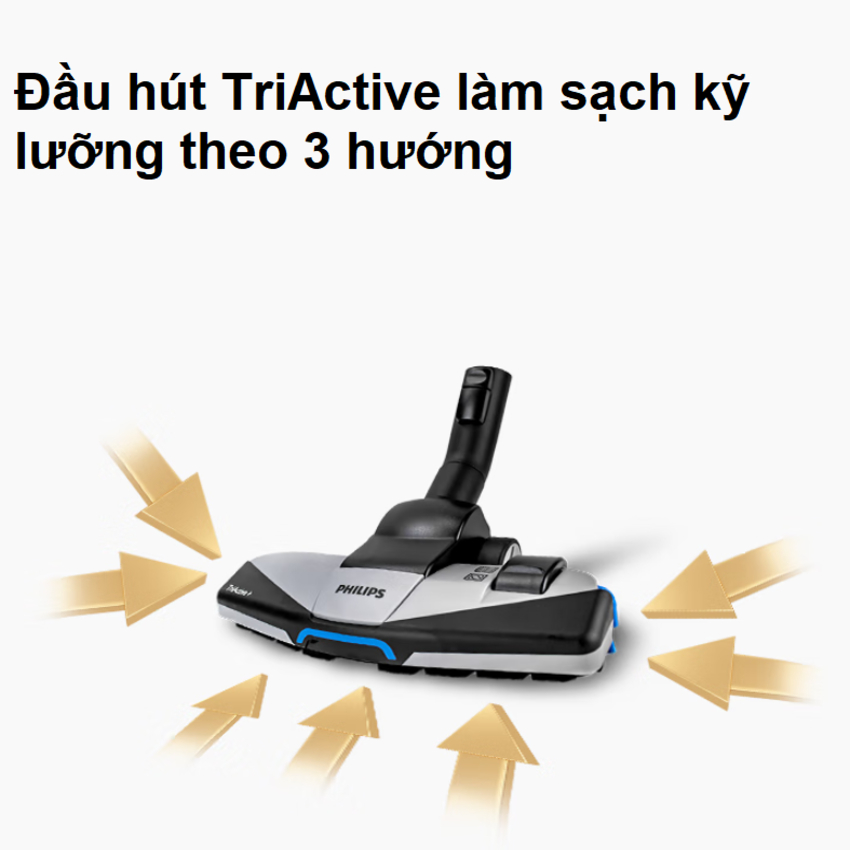 Máy hút bụi không túi  4 trong 1 cao cấp Philips PowerPro Expert FC9735/81 - Chính hãng bảo hành 2 năm