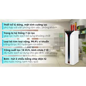 Máy lọc nước Kangaroo KG10A6S RO Hydrogen nóng lạnh , màn hình cảm ứng, có khoá trẻ em