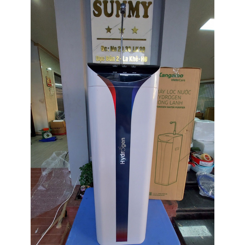 Máy lọc nước Kangaroo KG10A6S RO Hydrogen nóng lạnh , màn hình cảm ứng, có khoá trẻ em