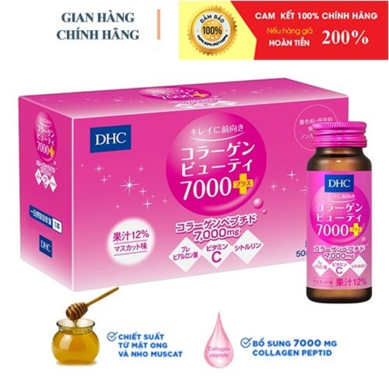 Collagen DHC 7000 plus hàng chính hãng hỗ trợ làm đẹp da, cung cấp collagen cho da tóc móng và xương khớp | BigBuy360 - bigbuy360.vn