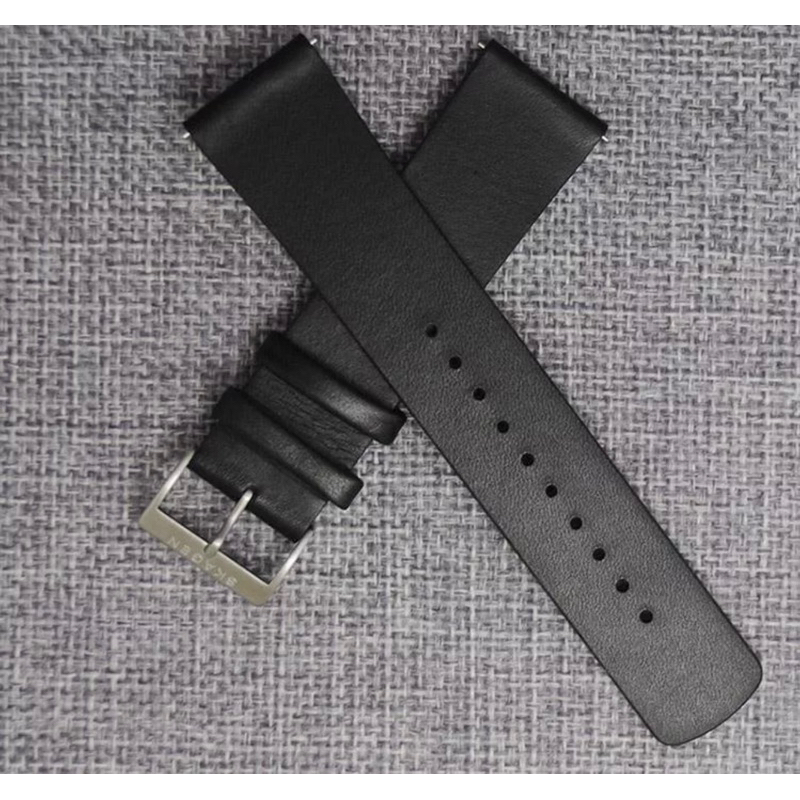 (Auth) SKAGEN Dây Đeo Đồng Hồ Bằng Da Bò Mềm 22mm