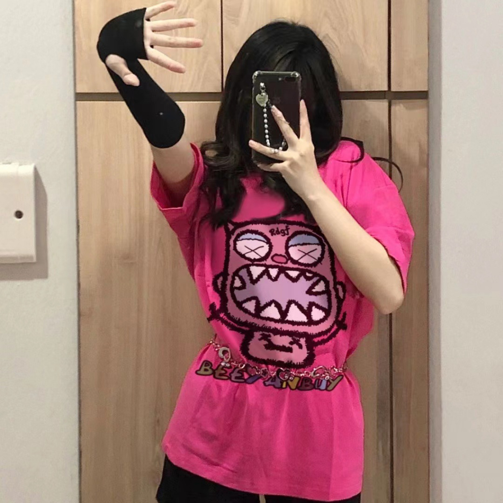 Áo Thun Cotton Thêu Hình Doremon Pha Màu Cổ Sơmi Dễ Thương Đáng Yêu Áo Phông Vải Mát Thấm Hút Mồ Hôi Ngắn Tay Dáng Rộng