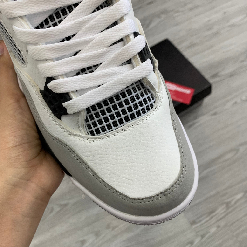 Giày Air Jodan 4 Low Military Black Rep 1:1, Giày Bóng Rổ JD4 Trắng Đen Full Box - NICE SNEAKER | Chất lượng siêu cấp.