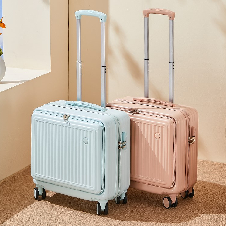 Vali xách tay 18 inch khóa 3 số bảo mật Vali size 18 dáng vuông bề mặt nhám chống trầy xước bibi shop