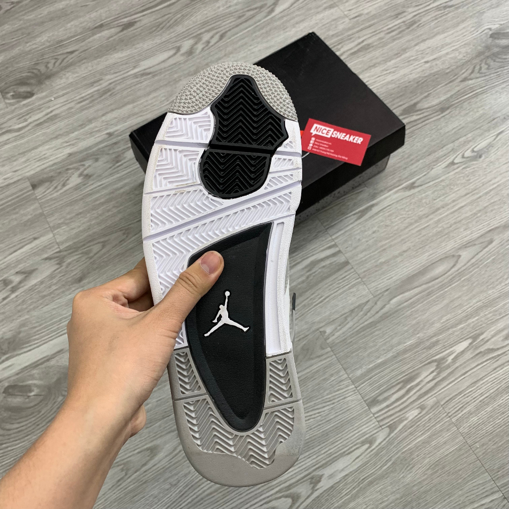 Giày Air Jodan 4 Low Military Black Rep 1:1, Giày Bóng Rổ JD4 Trắng Đen Full Box - NICE SNEAKER | Chất lượng siêu cấp.