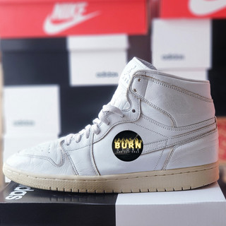 Giày Jordan 1 Retro High Pure Platinum Desert Sand, size 45, real 2hand