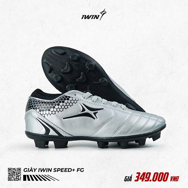 Giày đá banh sân cỏ tự nhiên iWin Speed+ FG - bám sân, bền - hàng phân phối chính hãng