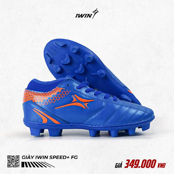 Giày đá banh sân cỏ tự nhiên iWin Speed+ FG - bám sân, bền - hàng phân phối chính hãng