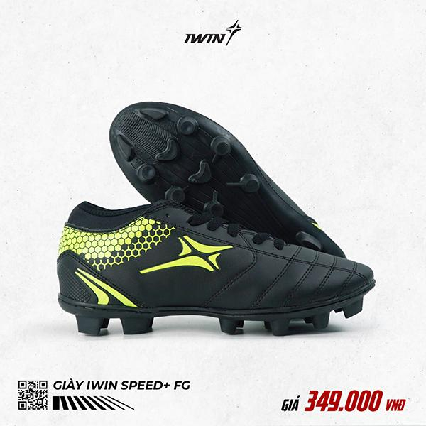 Giày đá banh sân cỏ tự nhiên iWin Speed+ FG - bám sân, bền - hàng phân phối chính hãng