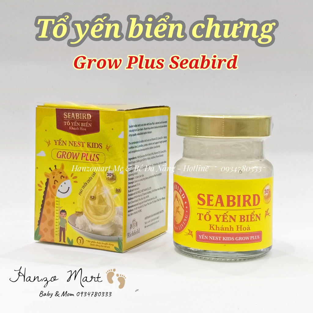 Tổ Yến Biển Chưng Grow Plus SEABIRD