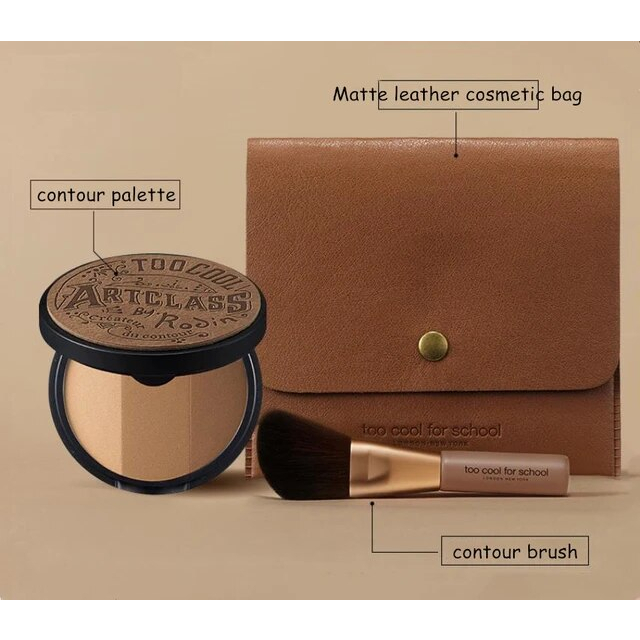 Set Phấn Tạo Khối Too Cool For School Artclass By Rodin Shading Master Limited Edition kèm cọ và túi da