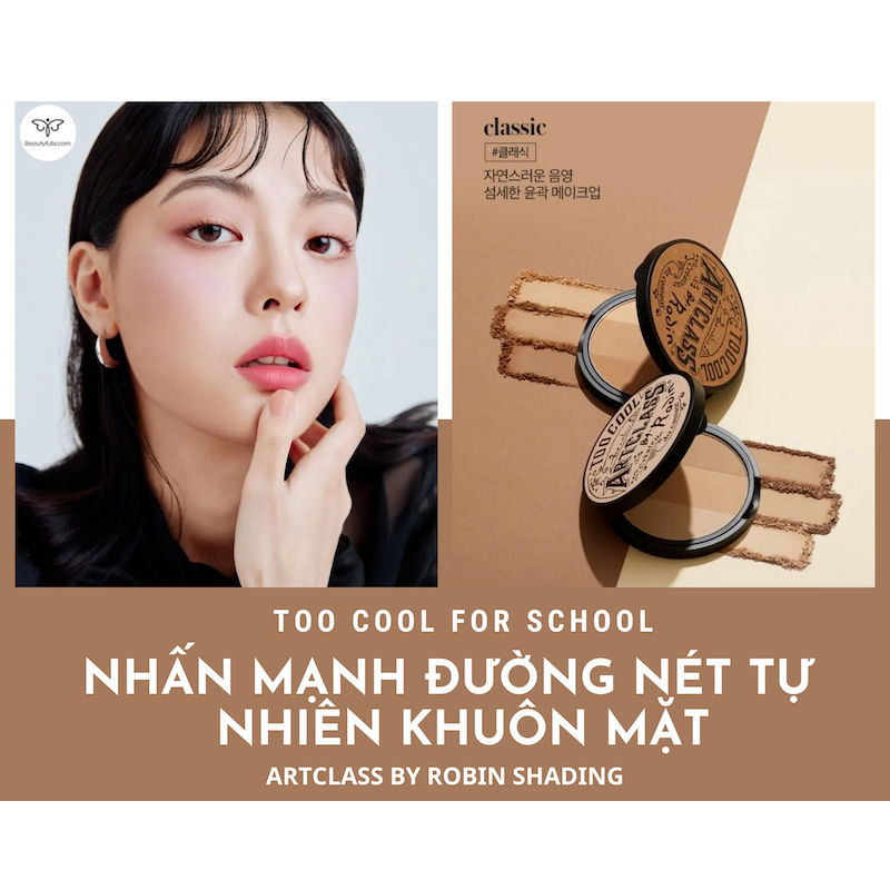 Set Phấn Tạo Khối Too Cool For School Artclass By Rodin Shading Master Limited Edition kèm cọ và túi da